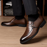 Sapatos masculinos casuais de couro, de alta qualidade, clássico, estilo italiano, negócios, casamento, data, sapatos formais, sola confortável, mocassins de cano baixo