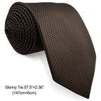 U27 marrom houndstooth gravata conjunto artesanal casamento moda extra longo tamanho clássico laços para homem lenço