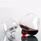 250ml/400ml copo de vinho de uísque irregular rotativo barriga alta cerveja uísque brandy cocktail copo de vinho tumbler para baixo vidro de barra