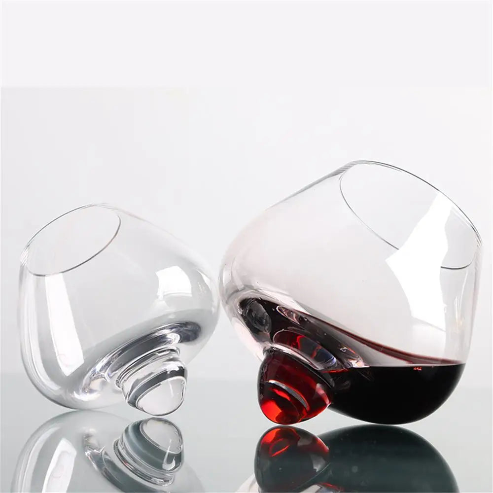 250ml/400ml copo de vinho de uísque irregular rotativo barriga alta cerveja uísque brandy cocktail copo de vinho tumbler para baixo vidro de barra