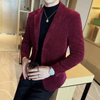 Outono inverno nova chenille veludo terno jaqueta masculina casual negócios moda formal festa casacos tailcoat roupas masculinas 4xl-m