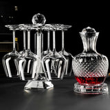 Decantador rotativo de cristal de ouro, copo de vinho luxuoso leve high-end, Gyro Decanter, 1500ml