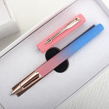 Caneta-tinteiro de cor metálica, negócios e escritório, papelaria escolar estudantil, canetas de tinta, qualidade de luxo, 5068